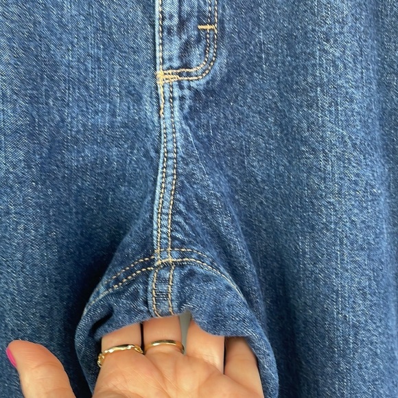 Cabela's Flannel Lined Straight Leg Jeans Women's Size 14 Short Cotton Zip Fly - Picture 9 of 16